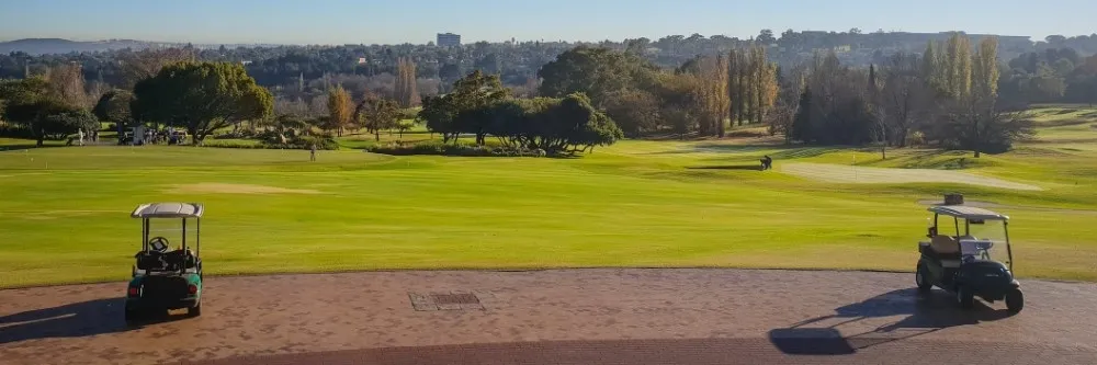 Applying Herbicide on a golf course